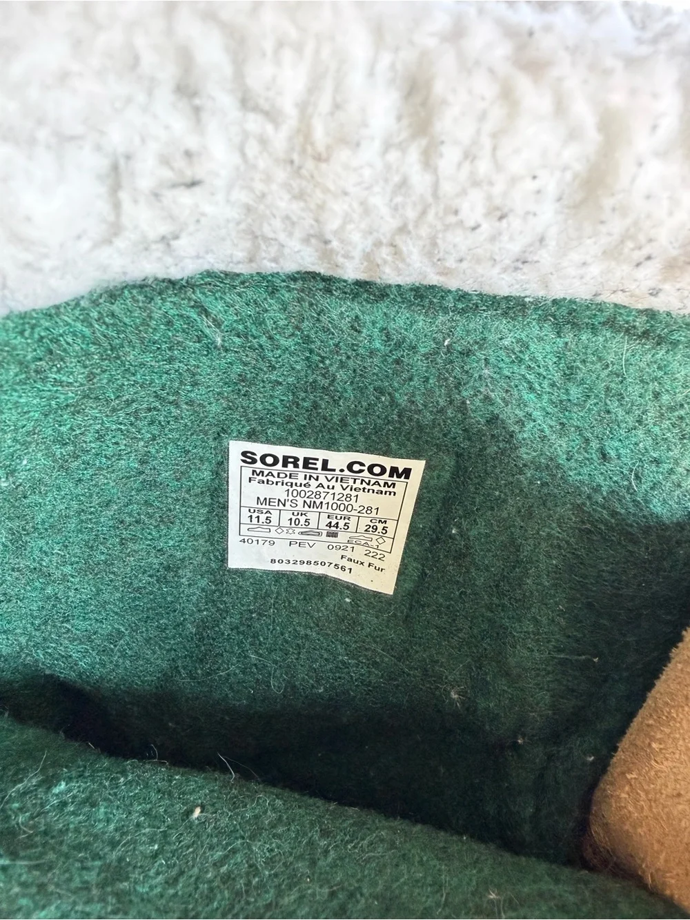Sorel Men’s Tan, Black & White Waterproof Winter Boots